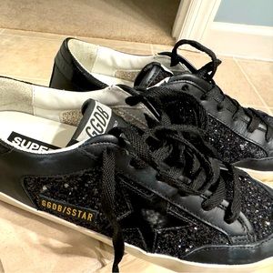 GG Super Star Black Glitter Sz 38